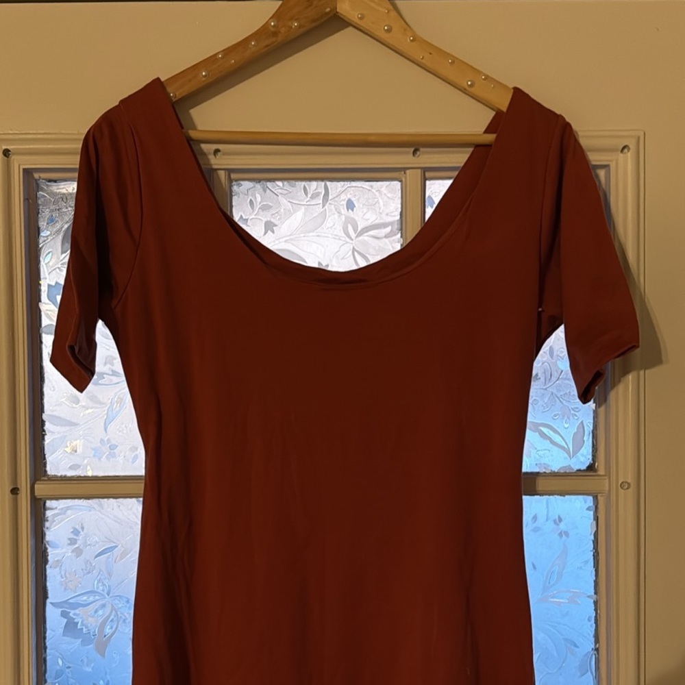 HP2✨ Anthropologie Rust Maxi Dress - Picture 8 of 8